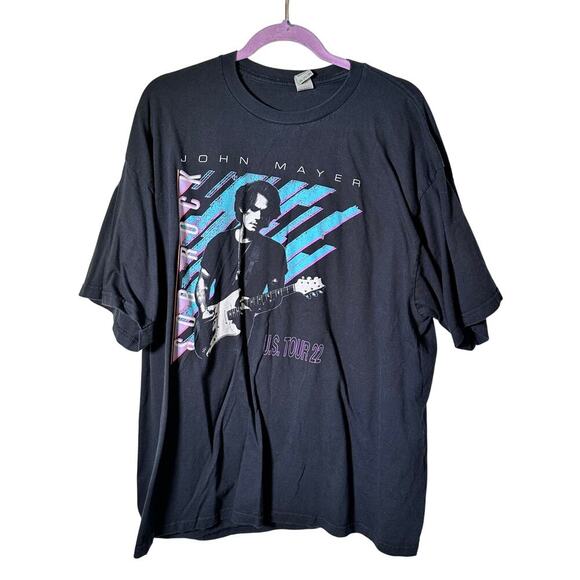 John Mayer Men's Black U.S. Tour 2022 Sob Rock Concert Shirt Size 2XL - Picture 1 of 5